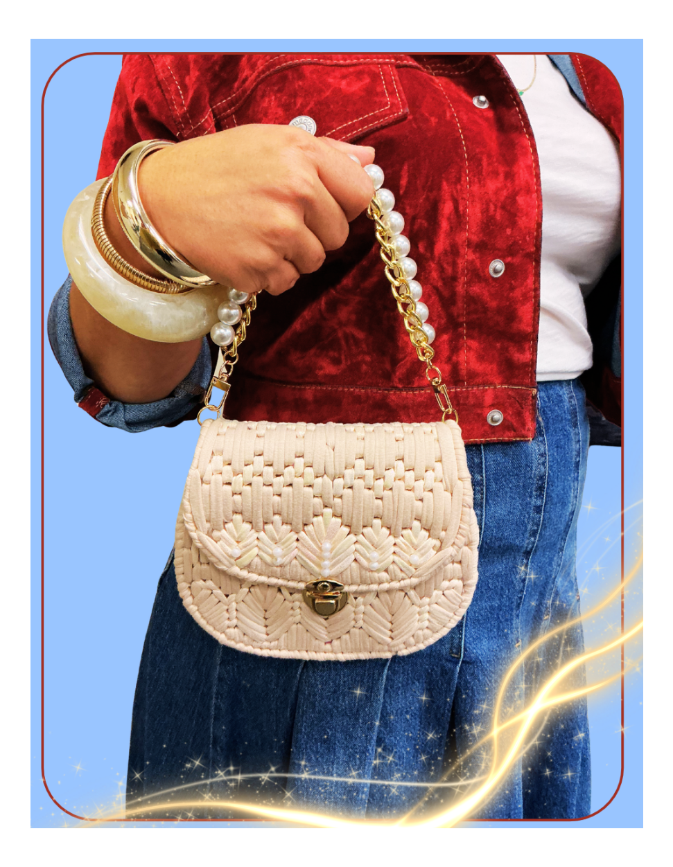 Saddle-bag Style Clutch