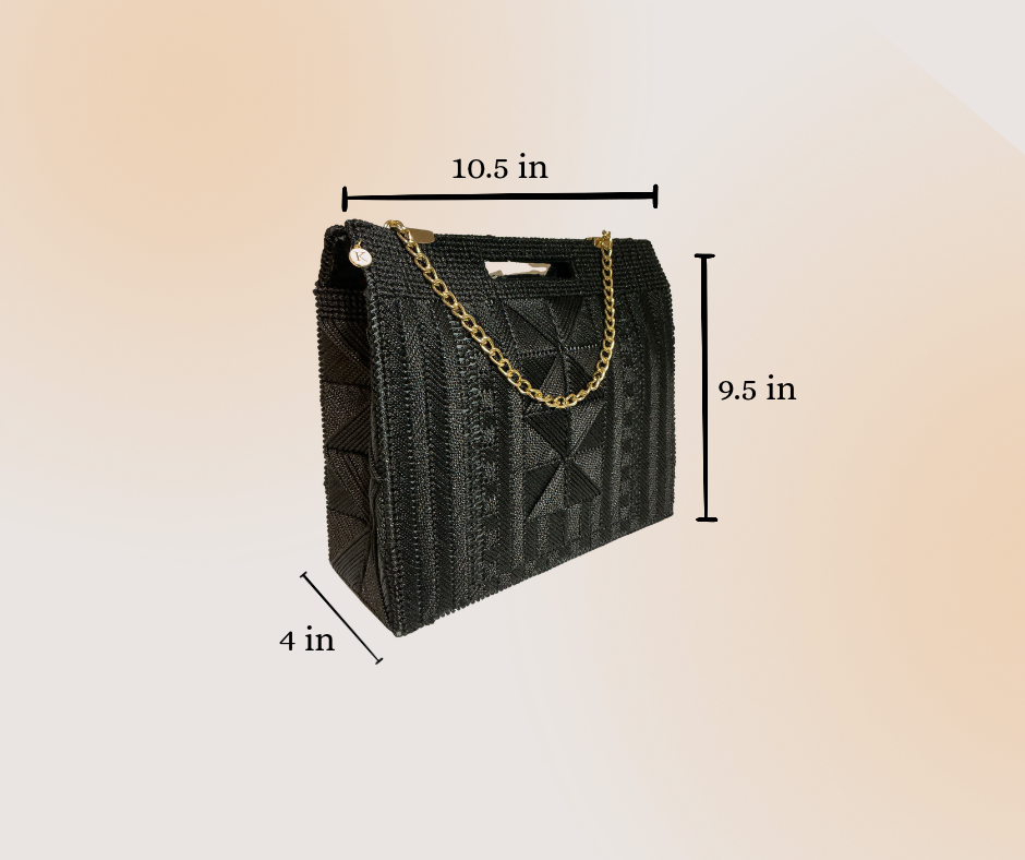 Black Beauty Tote Handbag