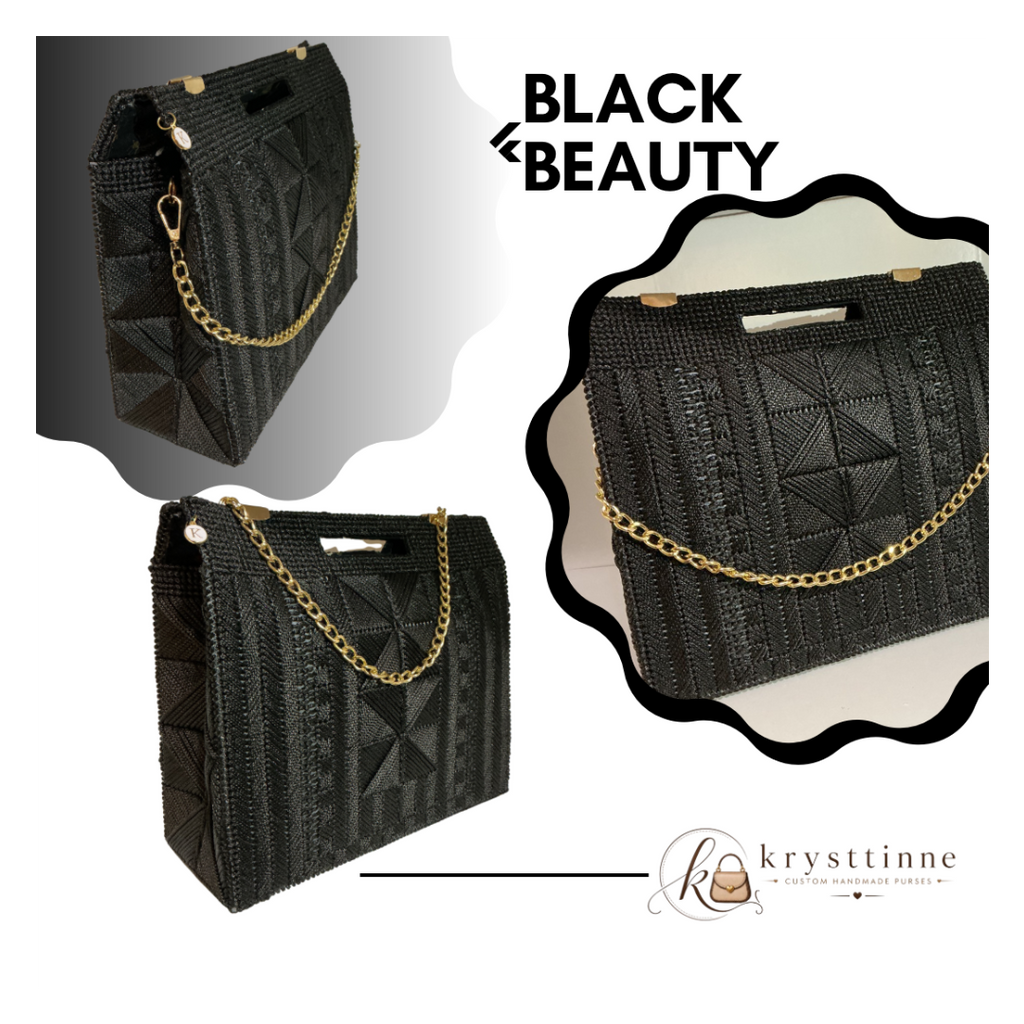 Black Beauty Tote Handbag